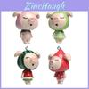 Jenny Pig Fruit Pie Resin Keychain Diy Cartoon Accessory Gift For Kids