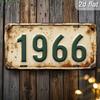 D Flat Pc Aluminum License Plate Vintage Metal Sign Retro Wall Decor for Man Cave Gift