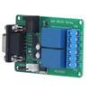 Relaismodul ABS Serielle Schnittstelle Baudrate 9600kbps Fernsteuerung Elektronische Komponente RS232