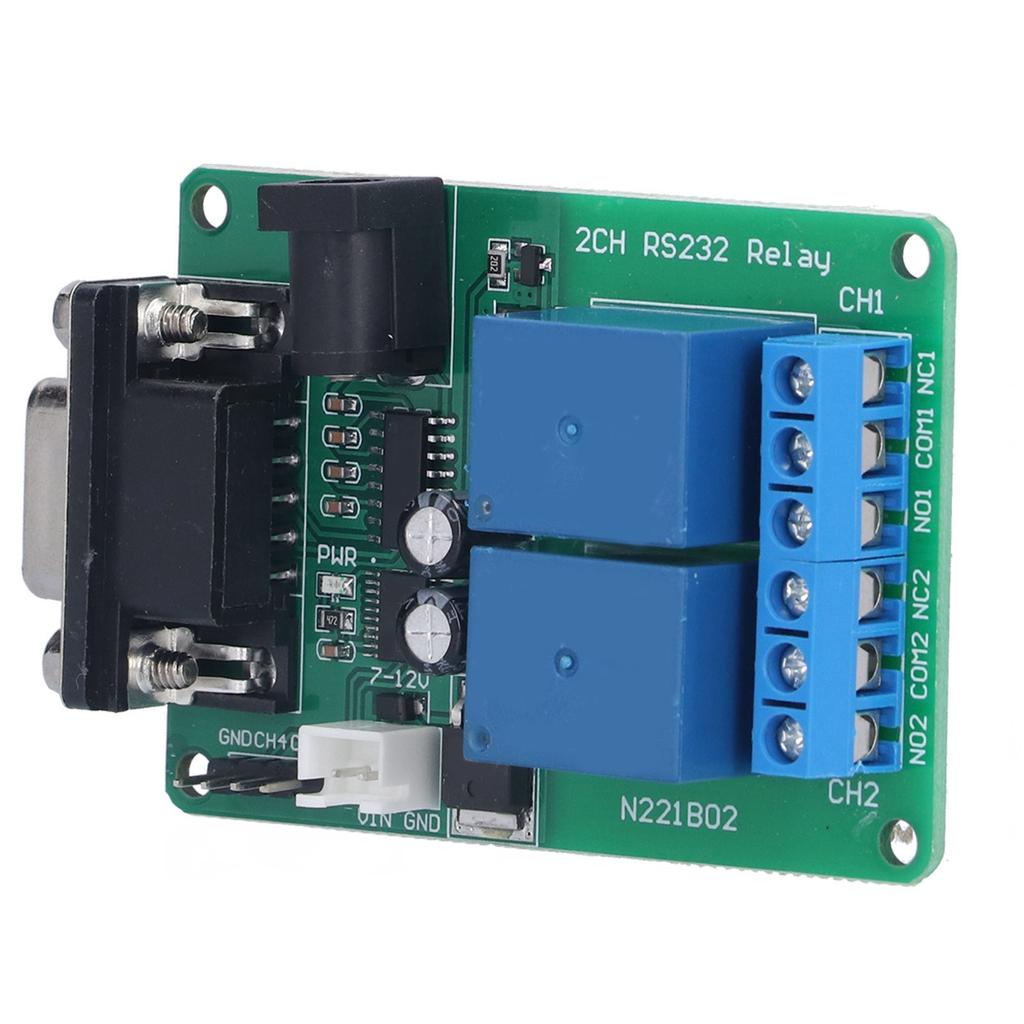 Relaismodul ABS Serielle Schnittstelle Baudrate 9600kbps Fernsteuerung Elektronische Komponente RS232