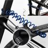 Motorcycle Bicycle Anti-Theft Chain 4-Digit Password Combination Helmet Lock Safety Portable Cable Lock Durable Wire Rope