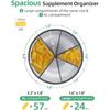 Transparent Pill Storage Containers Sealing 6 Grids Pill Dispenser Bottle Moisture-proof Pill Large Organizer for Home Office