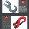 3/8" Winch Hook, 3/8" Chain Hook | Car Tow Hook High Strength Trailer Chain