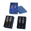 Crystal Inlaid Champagne Glasses 2pcs Gift Box with and Diamonds Creative Champagne Glasses with Diamonds