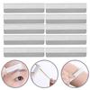 10PCS Eyebrow Razor Blades Hair Removal Brow Shaving Straight Edge Stainless Steel Razor