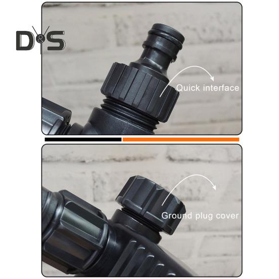 Solar Watering Sprinkler Motion-Induced Animal Repellment Garden Irrigation Waterer Adjustable Water Spray Irrigation System for Garden Lawn Backyard