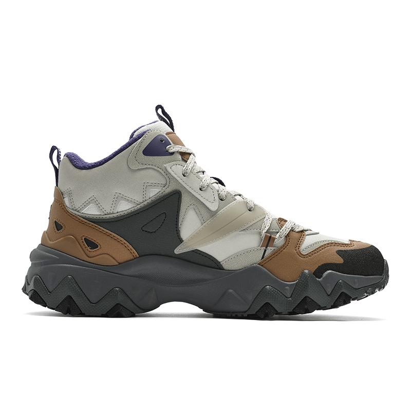 Fila Oakmont Mid Comfortable Versatile Fleece Casual Shoes Men Sneaker Brown F12M442111FIT