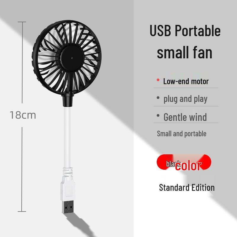 Portable USB Brushless Small Fan - Silent, Strong Wind, Desktop-Friendly.