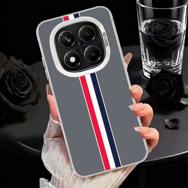 Luxury Sports Line Cool Stripe Soft Phone Case for Xiaomi Redmi Note 13 14 15 Pro Plus 12S 12 11S 11 11T 10S 10 Shockproof Cover