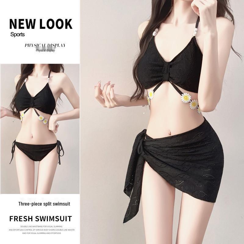 Женский сексуальный тайский стиль Бикини Раздельный Купальник - Трехсекционный Купальник для Курорта с Горячими Источниками XL for 110-120 lbs