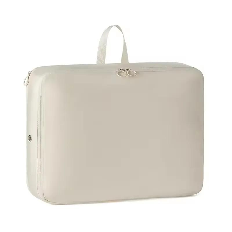 Home Large-capacity Clothing Storage Bag Travel Folding Double Zipper Compression Bag Portable Handheld Compression Packing Bag