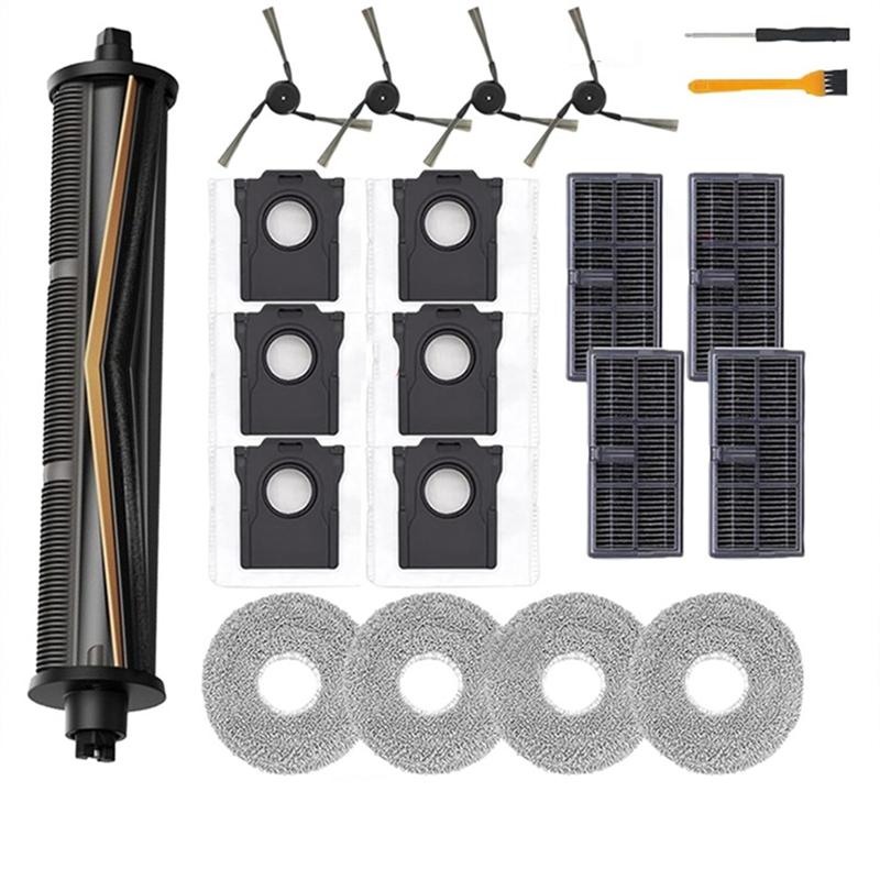 

A25F-For Dreame Mova P50 Pro Ultra Vacuum Cleaner Replacement Parts Tricut Side Brush Hepa Filter Mop Cloth Dust Bag