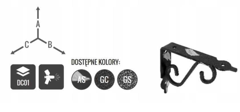 Decorative Steel Bracket 140*190*25*3.0mm