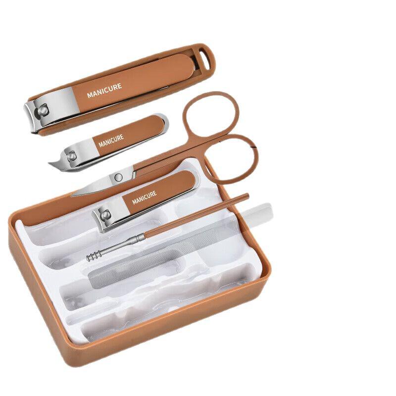 Premium Anti-Splash Nail Clipper Set with Ear Pick - Portable for Men & Women