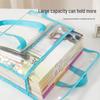 Clear PVC Exam and Storage Bag - Waterproof Handheld Book & Tutoring Bag