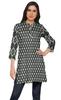 Moomaya Printed Side Slit Short Kurta Tunic For Women Summer Wear Ladies