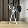 3D Printed Mannequin Toy 20cm Multi-Jointed Robot Multi-Articular Action Figures Full Body Activity Robot for Kids Adults