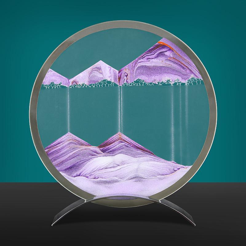 Creative Mirror Quicksand Painting Decorations Gifts Hourglass Living Room Office Desk Home Decoration Painting Festival Crafts