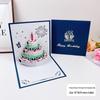 Carte pop-up Gâteau d'anniversaire musical 3D avec lumières colorées et enregistrement