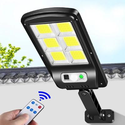 Solar Outdoor Street Lamp 3 Light Modes Outdoor Waterproof Security Solar Lamps for Garden Patio Path Remote Control Light