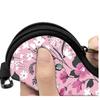 Portable Floral Sunglasses Case with Carabiner Ultra Light Waterproof Eyeglass Pouch Zipper Glasses Organizer for Women Men
