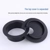 Xiangzhen U-Shaped Desktop Cable Hole Cover, Dustproof, ABS, Black/White