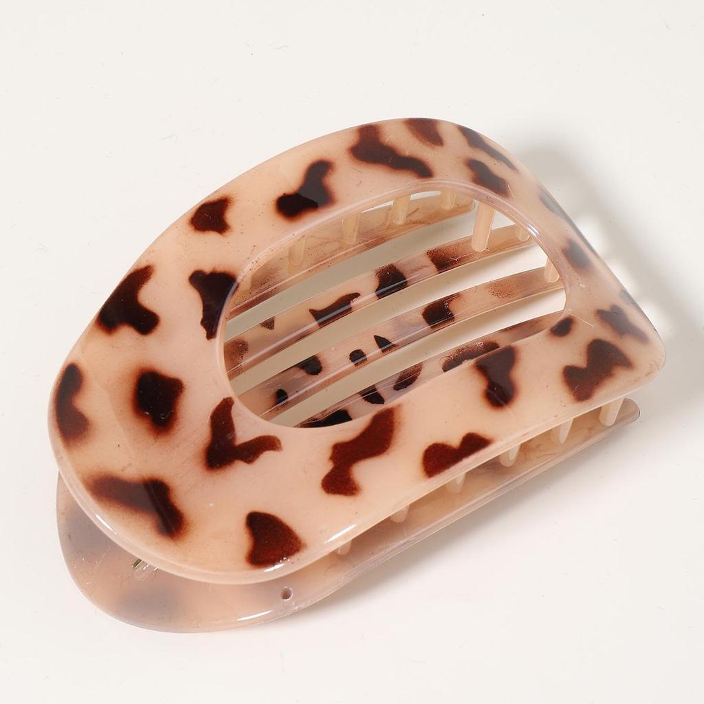 Curved Oval Updo Hair Claw - Temperament Shark Clip
