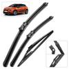 For Citroen C3 MK3 SX SY 2016-2025 2017 2018 2019 Wiper Front&Rear Wiper Blades Windshield Windscreen Window Brushes 26"+16"+12"