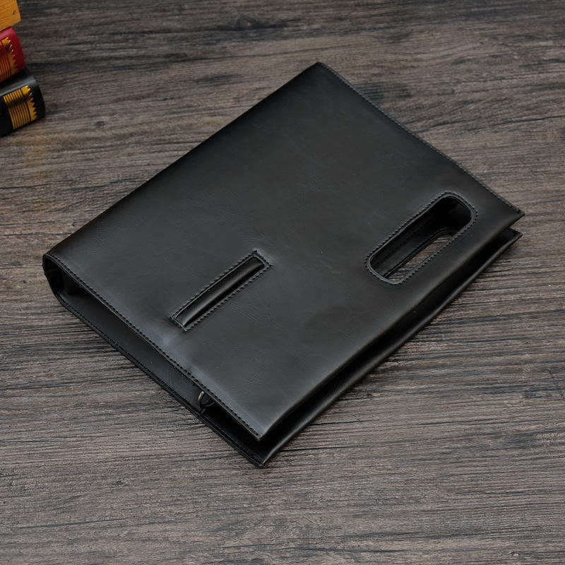 Men's One-shoulder Crossbody Bags Korean Retro Business Casual Car Stitching Waterproof Zipper Handbag