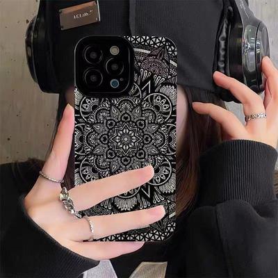 Kreatywne etui Graffiti Mroczny Totem dla iPhone 15 Pro Max
