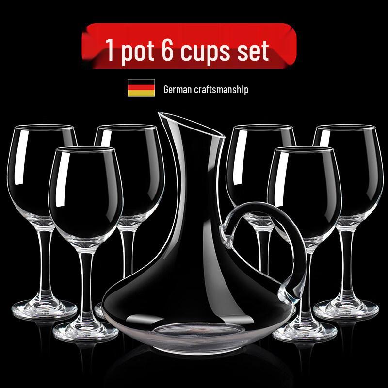 ZISIZ High-End Handmade Glass Red Wine Decanter Set