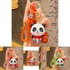 Charming Panda Keychain Adorable Silicone Accessory For Bags And Gifts