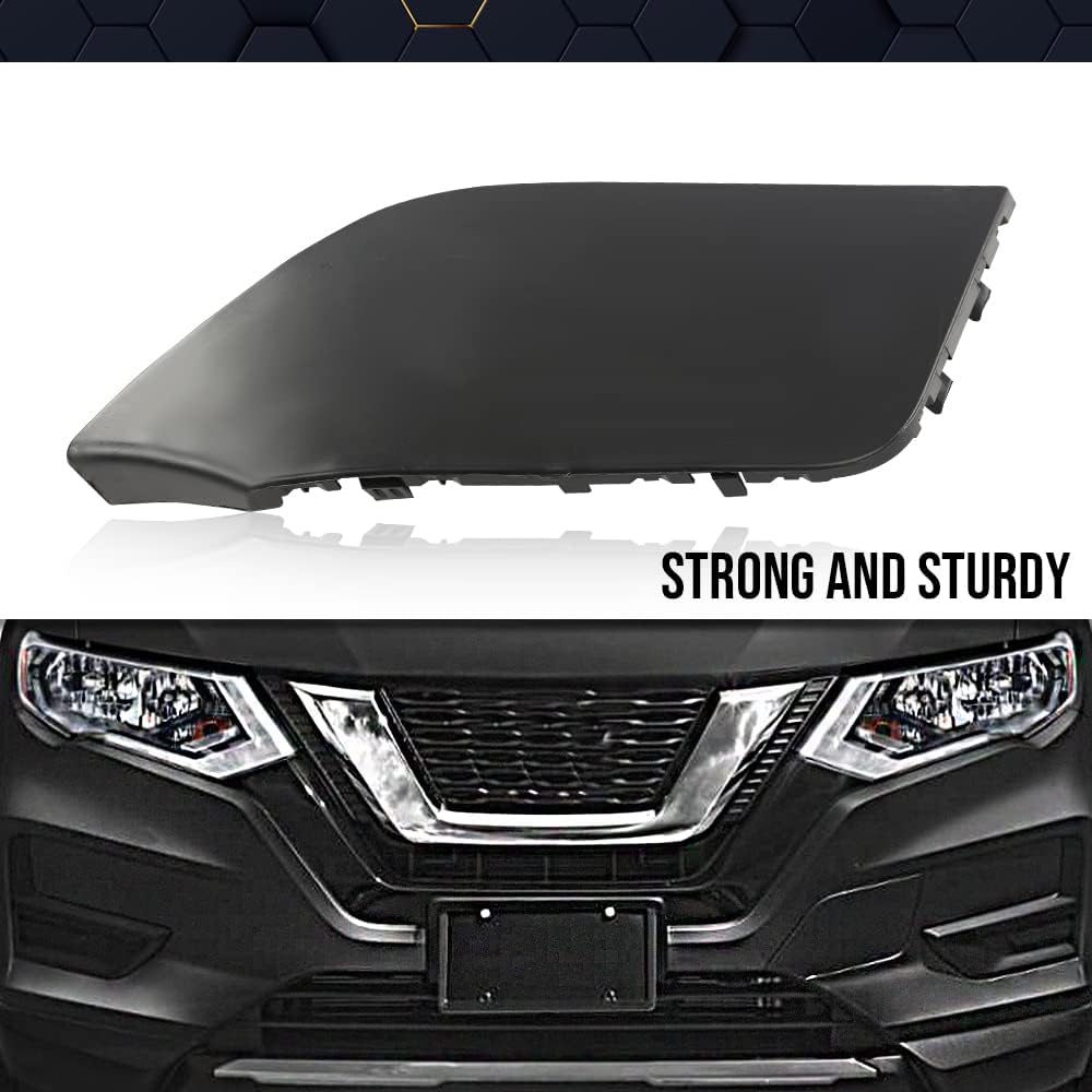 PIT66 Front Bumper Tow Hook Cover Compatible with 2017 2018 2019 2020 Nissan Rogue 622A0-6FL0H