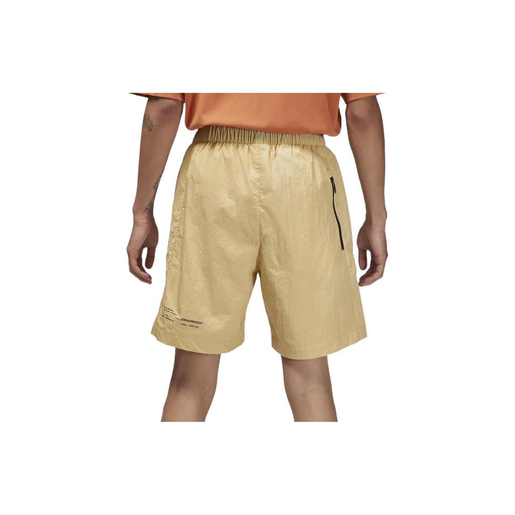 Jordan Solid Logo Woven Casual Shorts Men Bottoms Sesame-Yellow DQ7876-252