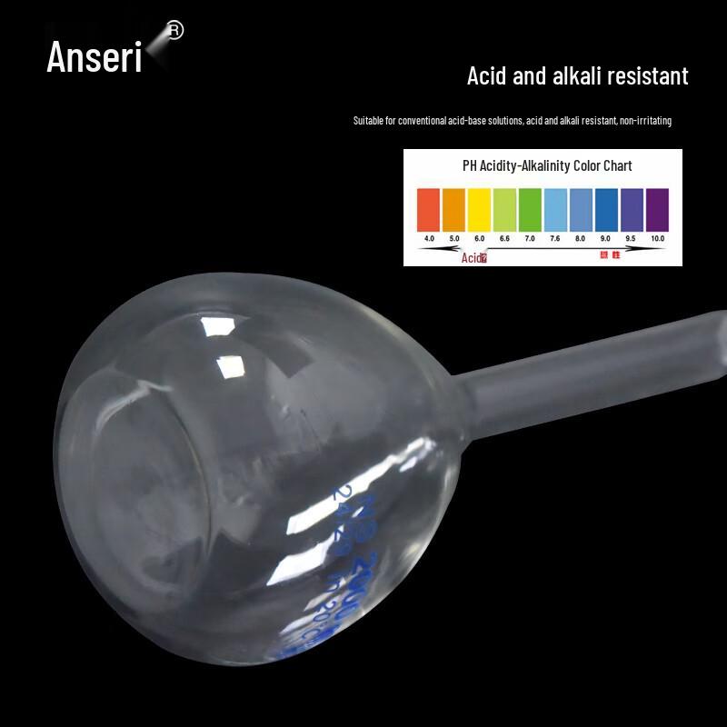 AnseRui 250ml Borosilicate Glass Volumetric Flask, 2-Pack
