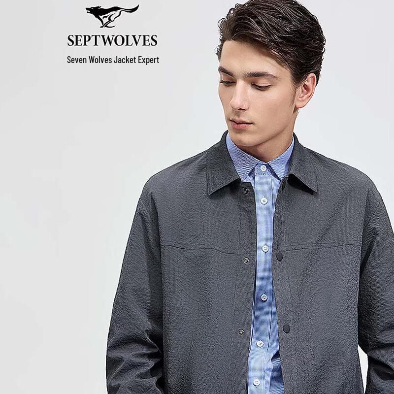 Septwolves Men s Wrinkle-Resistant Triple-Proof Lapel Jacket XXXL
