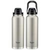 Skater Direct Drinking Stainless Steel Water Bottle with Handle 2L Large Capacity One Push Type Silver 2000ml Double Vacuum Thermos STD20H-A