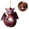 Christmas Dragon Ornaments Novelty Hanging Ornament Cute Dragon Egg Decoration Acrylic for Home and Car Decoration