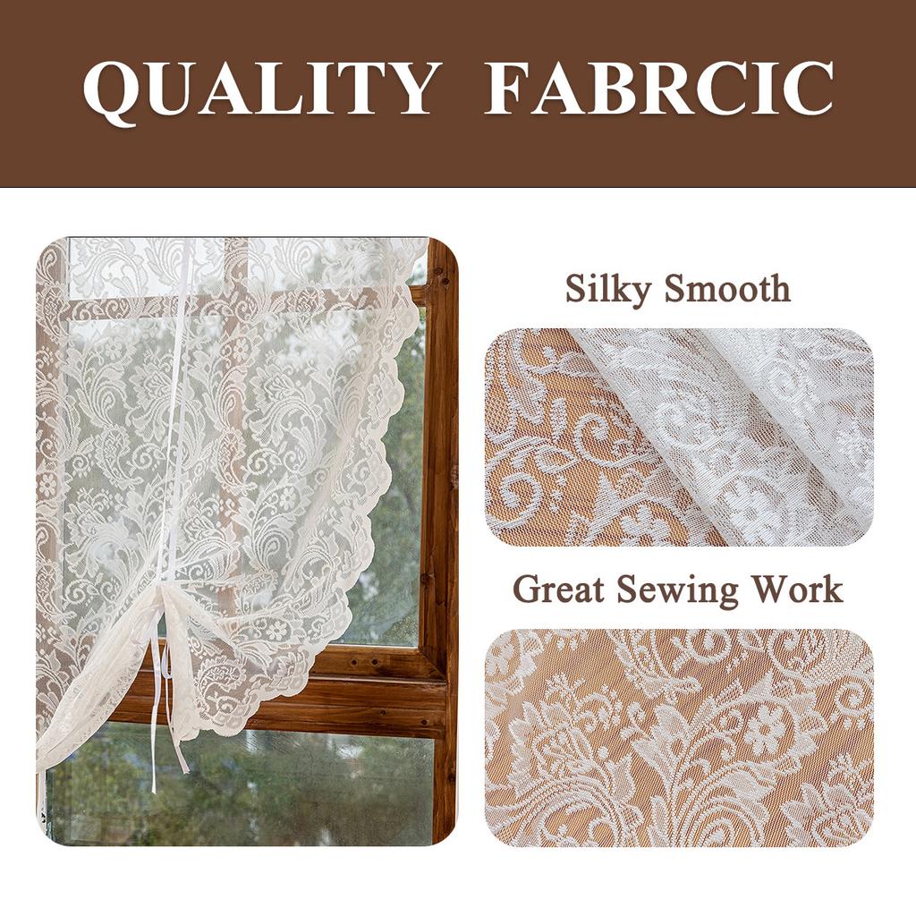 Warp Lace Phoenix Tail Drawing Curtain Window Screen Living Room Dining Room Semi-Blackout Curtain