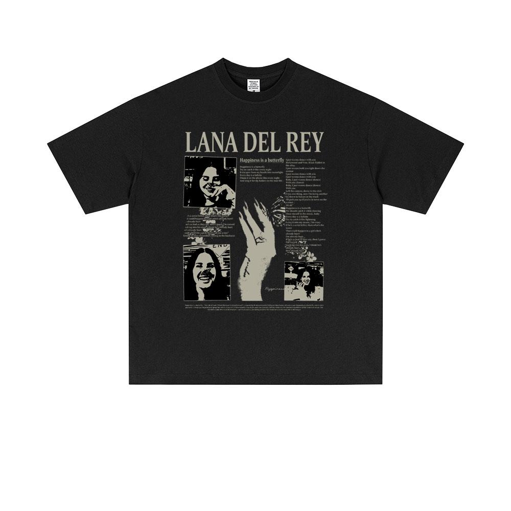 Lana Del Rey UK and Ireland Tour 2026 Tshirt Men Women Hip Hop Fashion Trend Short Sleeve T Shirts Summer Unisex Pop Streetwear