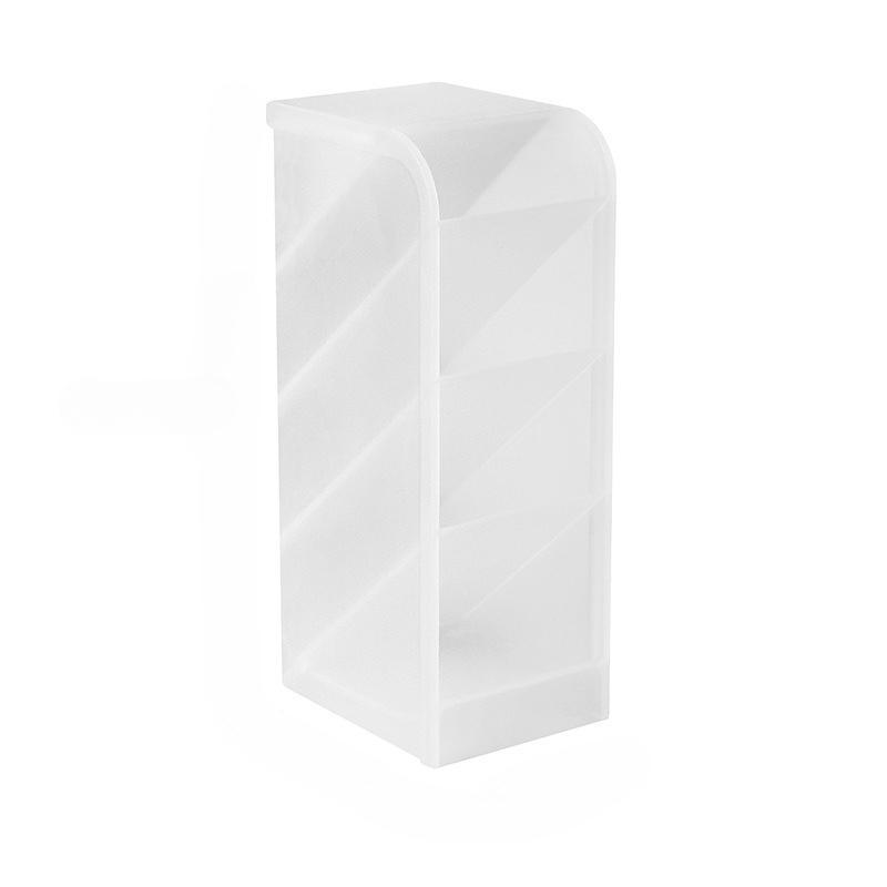 Transparent pen holder Multi-grid diagonal pen holder Student desktop storage rack