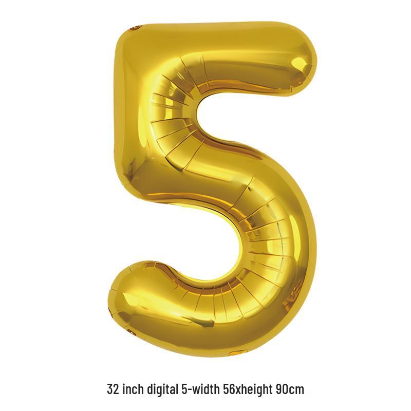 32-Inch White Number '40' Birthday Balloon, Aluminum Foil Party Decoration Prop