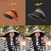 Fashionable Summer Sun Visor Cap Women Anti-uv Korean Style Striped Topless Hat
