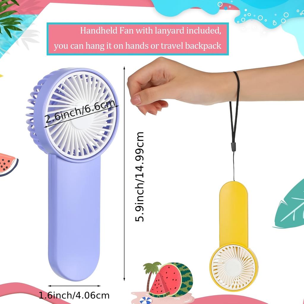 Handheld Mini Fan, Portable Personal Battery-Powered Fan, Cute Electric Fan for Travel