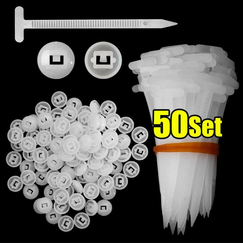600Set Self-locking Nylon Universal Cable Tie Buckle Heavy Duty Zip Ties with Pin & Button Car Daily Repair Fastening Strap