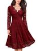 Lace V-Neck Swing Dress - European & American Style Women's Fashion
