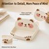 Bear Shape Design Lid Holder Non-Slip Pot Lid Rack Kitchen Counter Organizer  Kitchen Counter