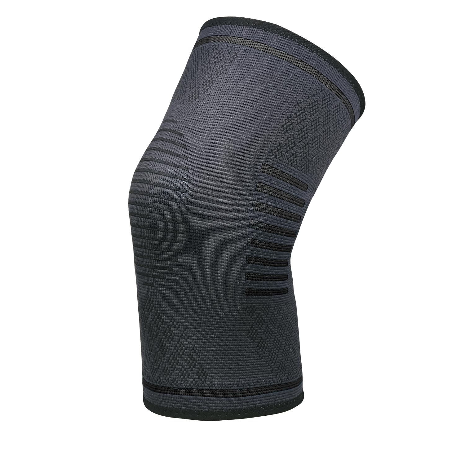 Sports Knee Pads Elastic Anti-skid Warm Nylon Knitted Protective Gear Outdoor Knee Brace Support S чёрный