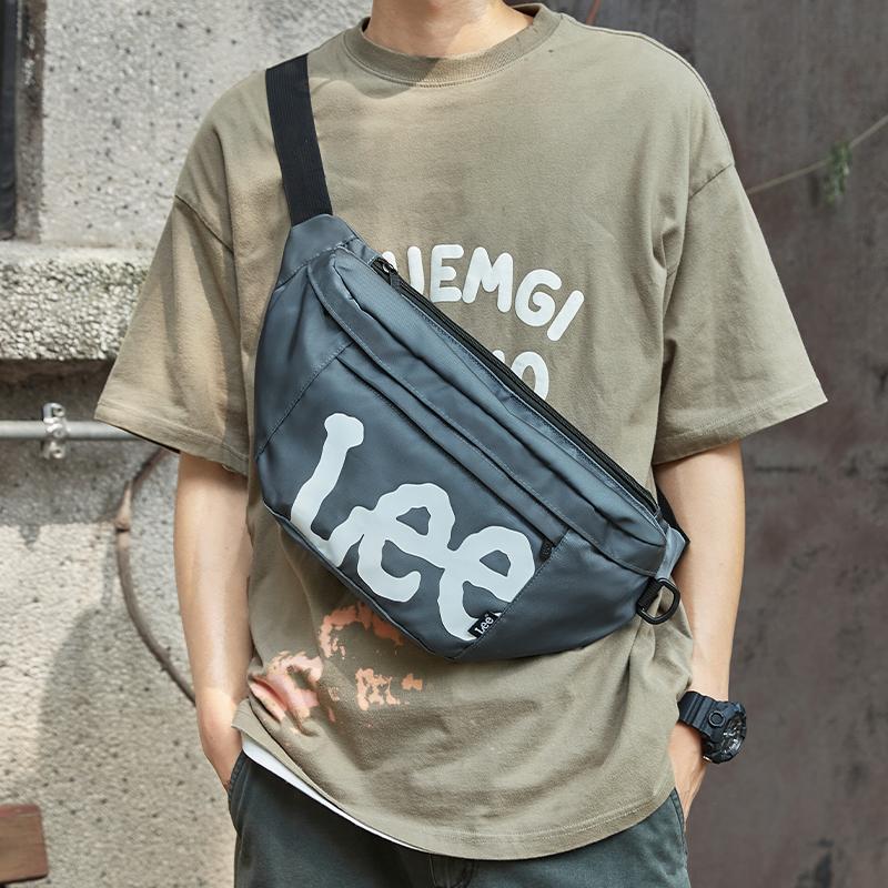 New Lee Oxford Messenger Bag, Shoulder Bag, Crossbody Bag, Sling Bag Regular Unisex Gray Blue/Black/Khaki LE230010M