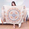 70 X 140cm Pure Cotton Gauze Bath Towel Printing Four Layer Cotton Breathable Towel Soft Absorbent Large Bath Towel, 1pc